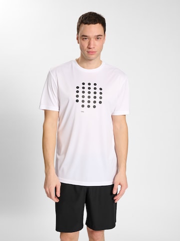 Hummel - Camisa funcionais 'Court' em branco: frente