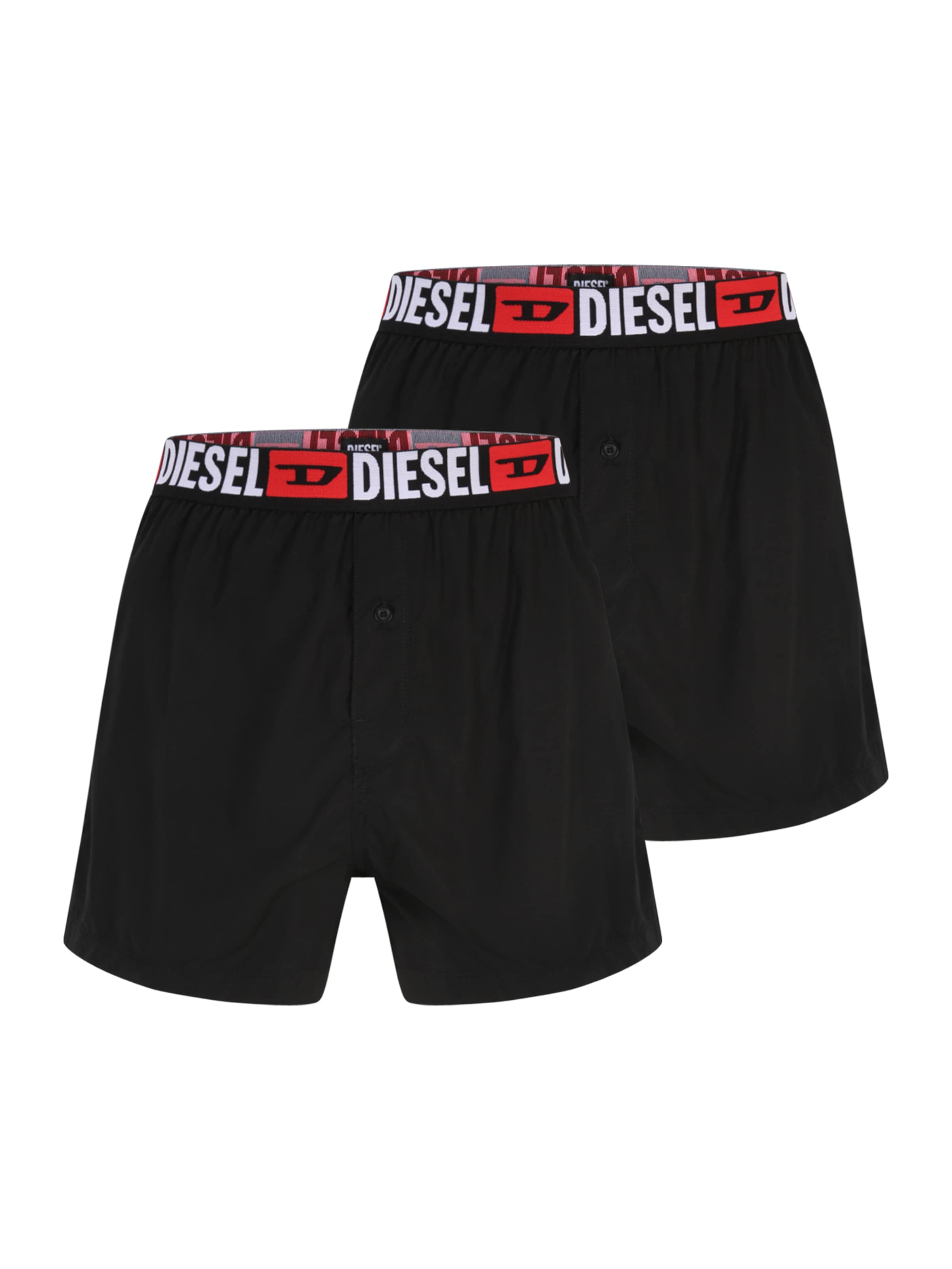 DIESEL - Calzoncillo boxer en negro: frente