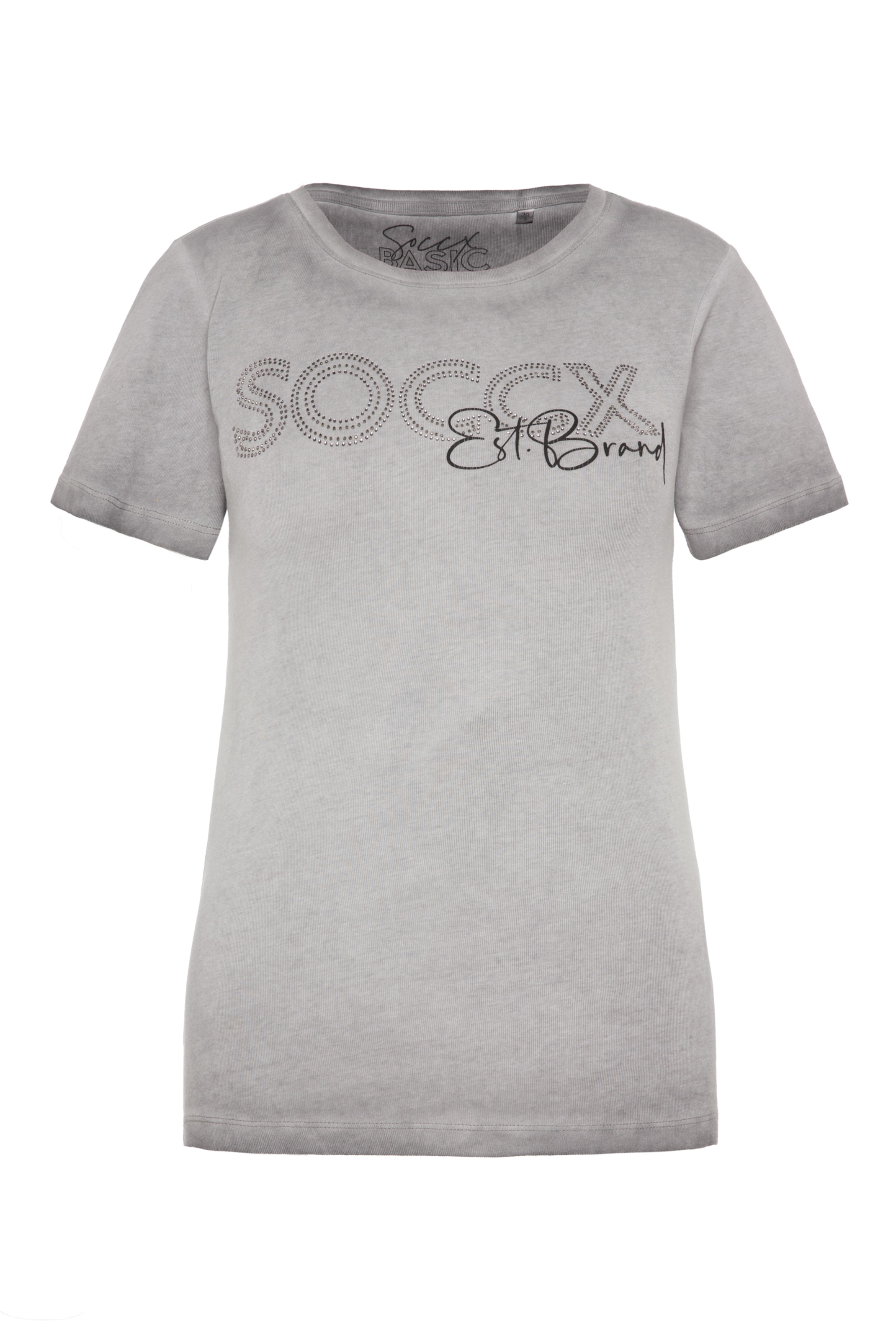 Soccx T-shirt i grå: framsida