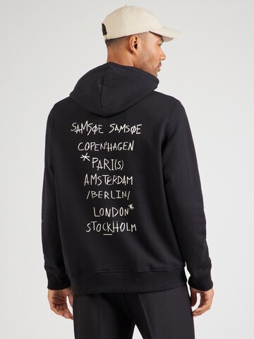 Samsøe Samsøe Sweatshirt 'Copenhagen' in Schwarz: Vorderseite