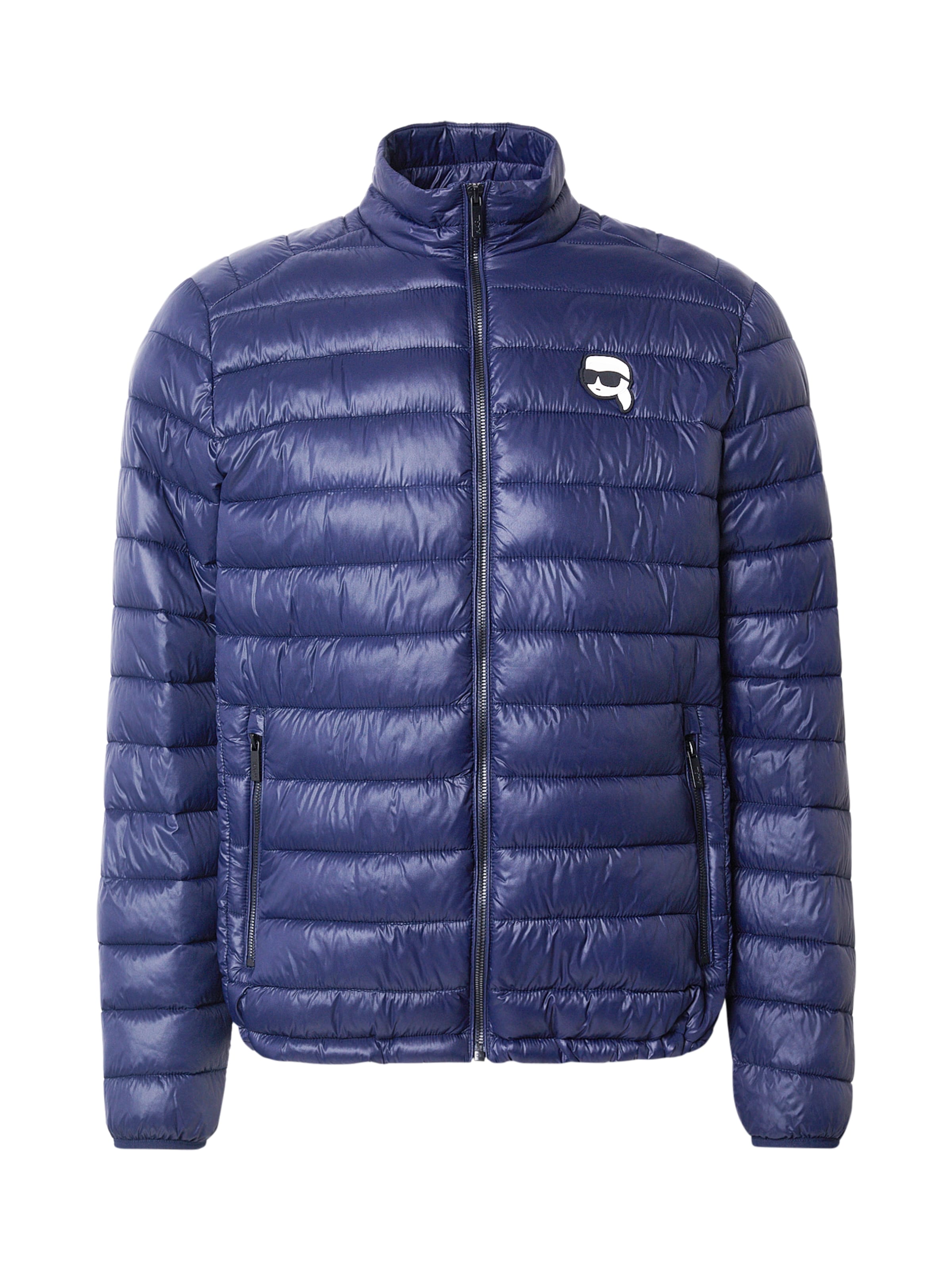 Giacca di mezza stagione Karl Lagerfeld di colore blu scuro / nero / bianco, Visualizzazione prodotti