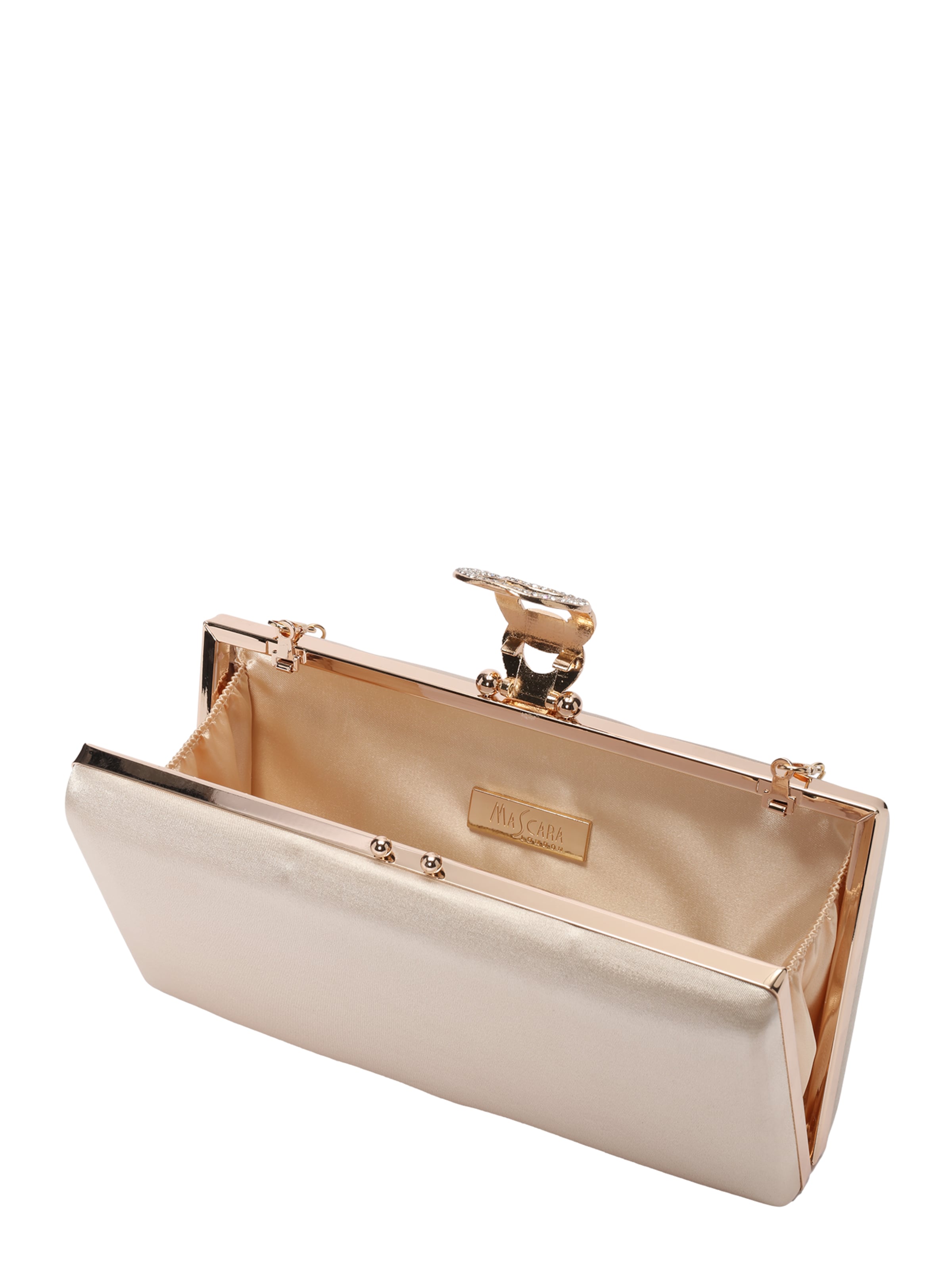 mascara Clutch in Gold