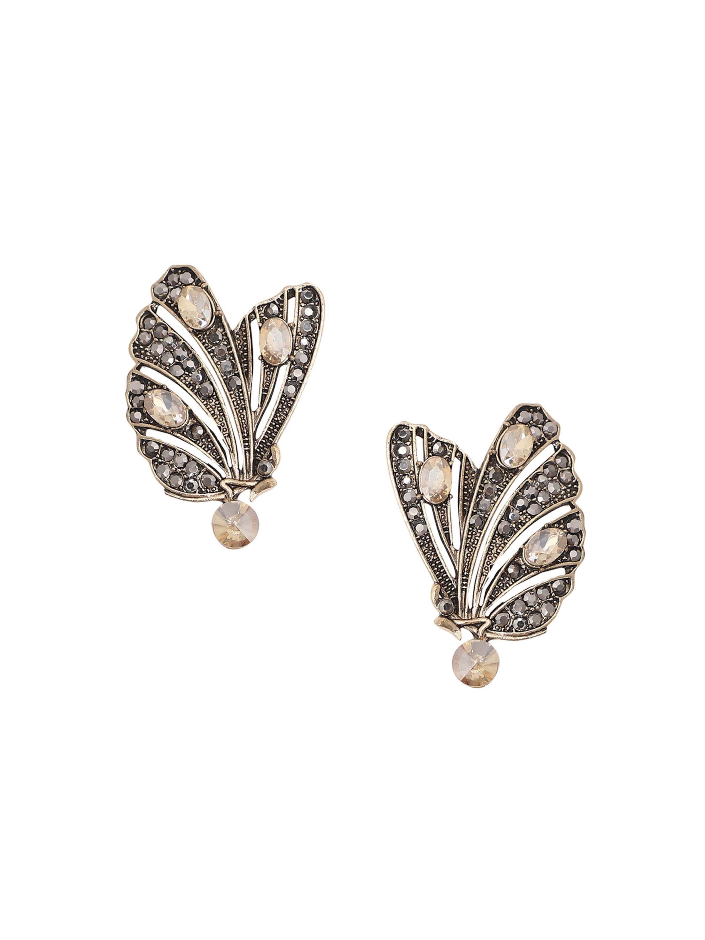 SOHI - Pendientes 'Johna' en oro: frente