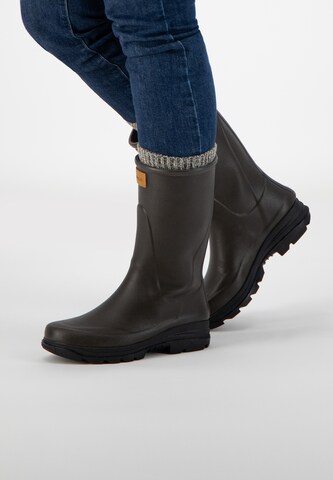 Travelin Rubber Boots 'Dunas' in Brown: front