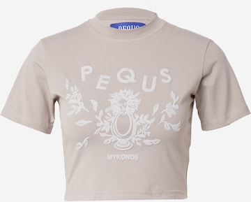 Pequs Μπλουζάκι 'Mykonos' σε γκρι: μπροστά
