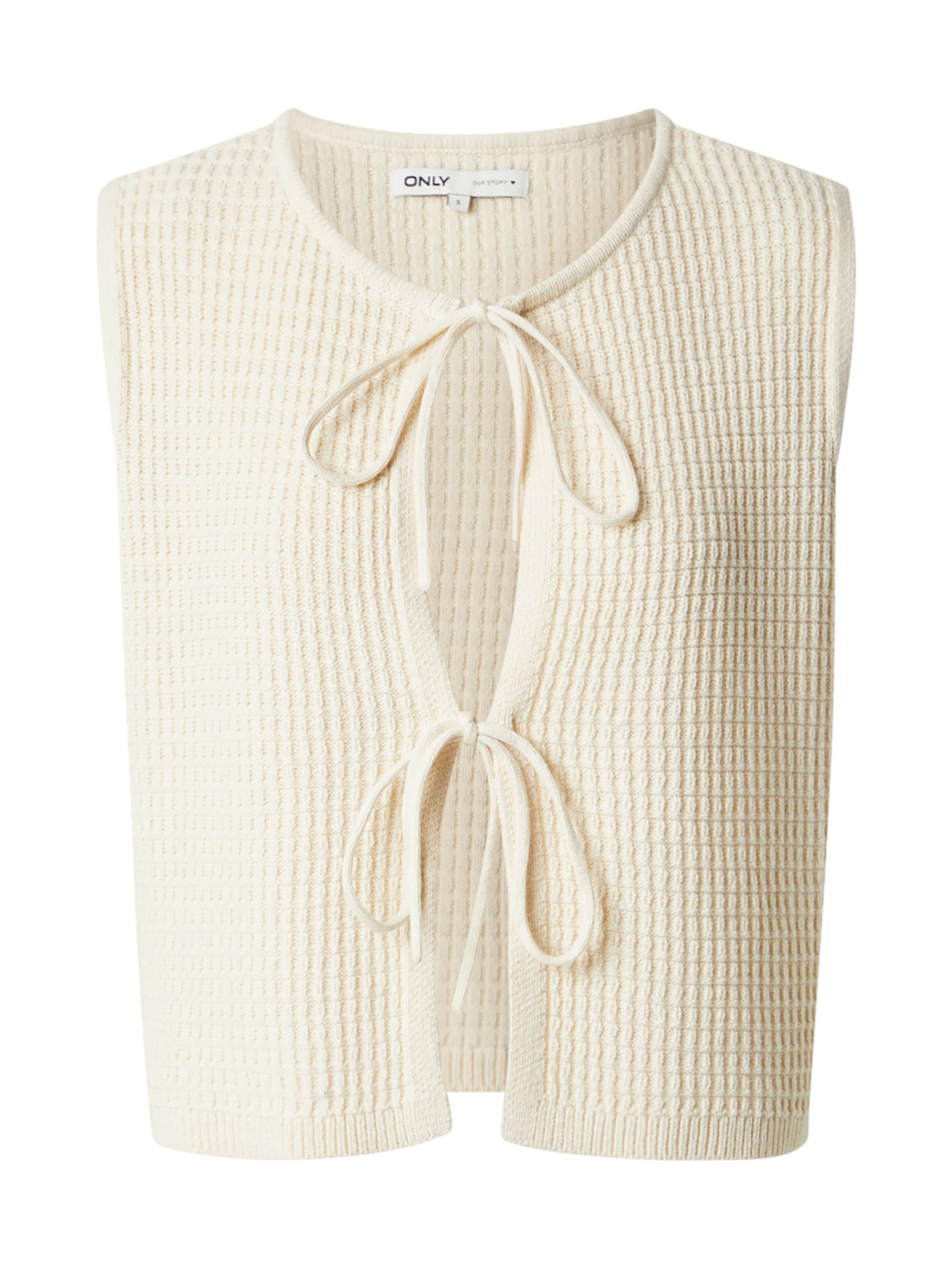 ONLY - Chaleco 'ONLBIRTIE' en beige: frente
