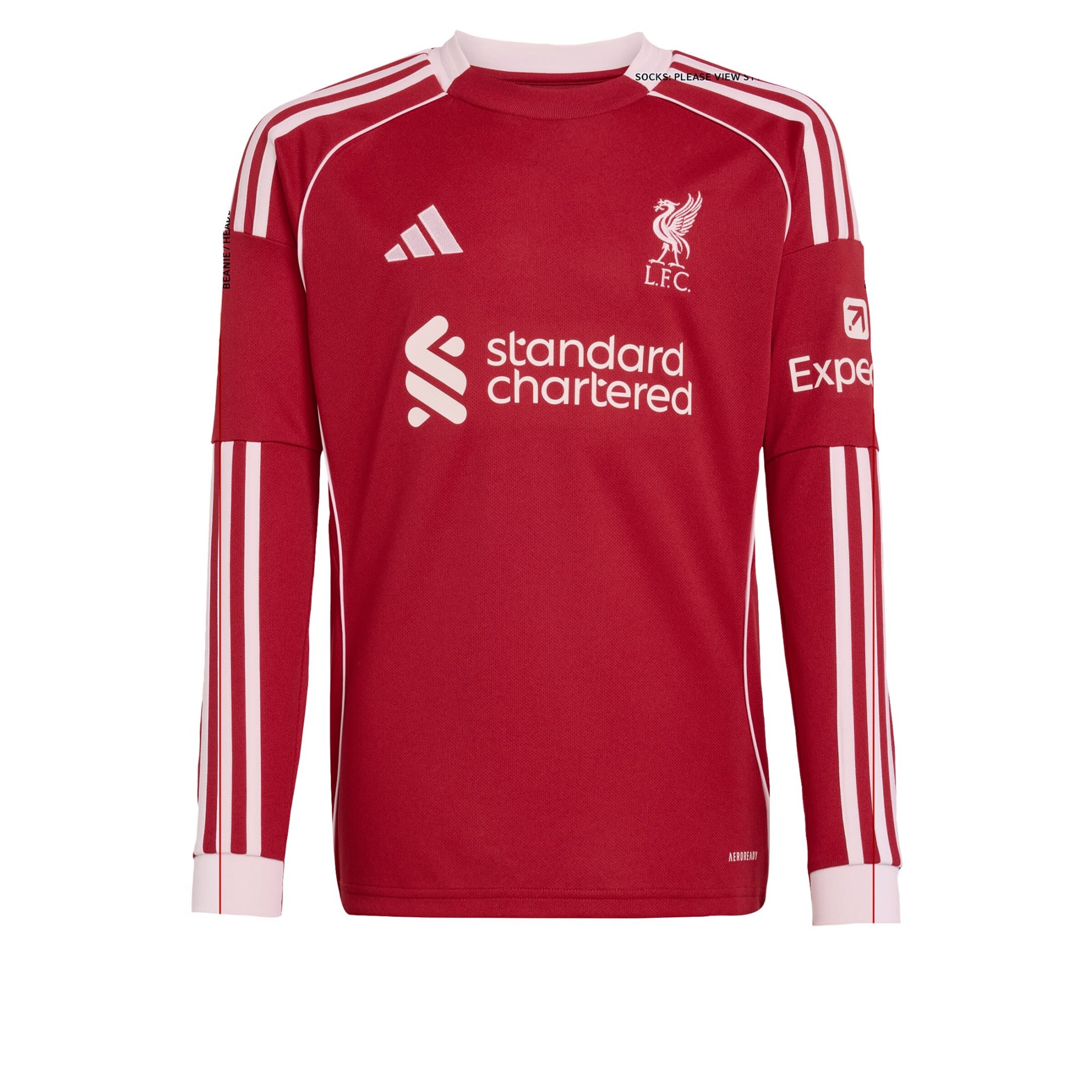 ADIDAS PERFORMANCE - Camiseta funcional 'FC Liverpool 25/26' en rojo: frente
