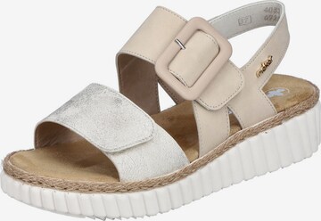 Rieker Sandals in Beige: front