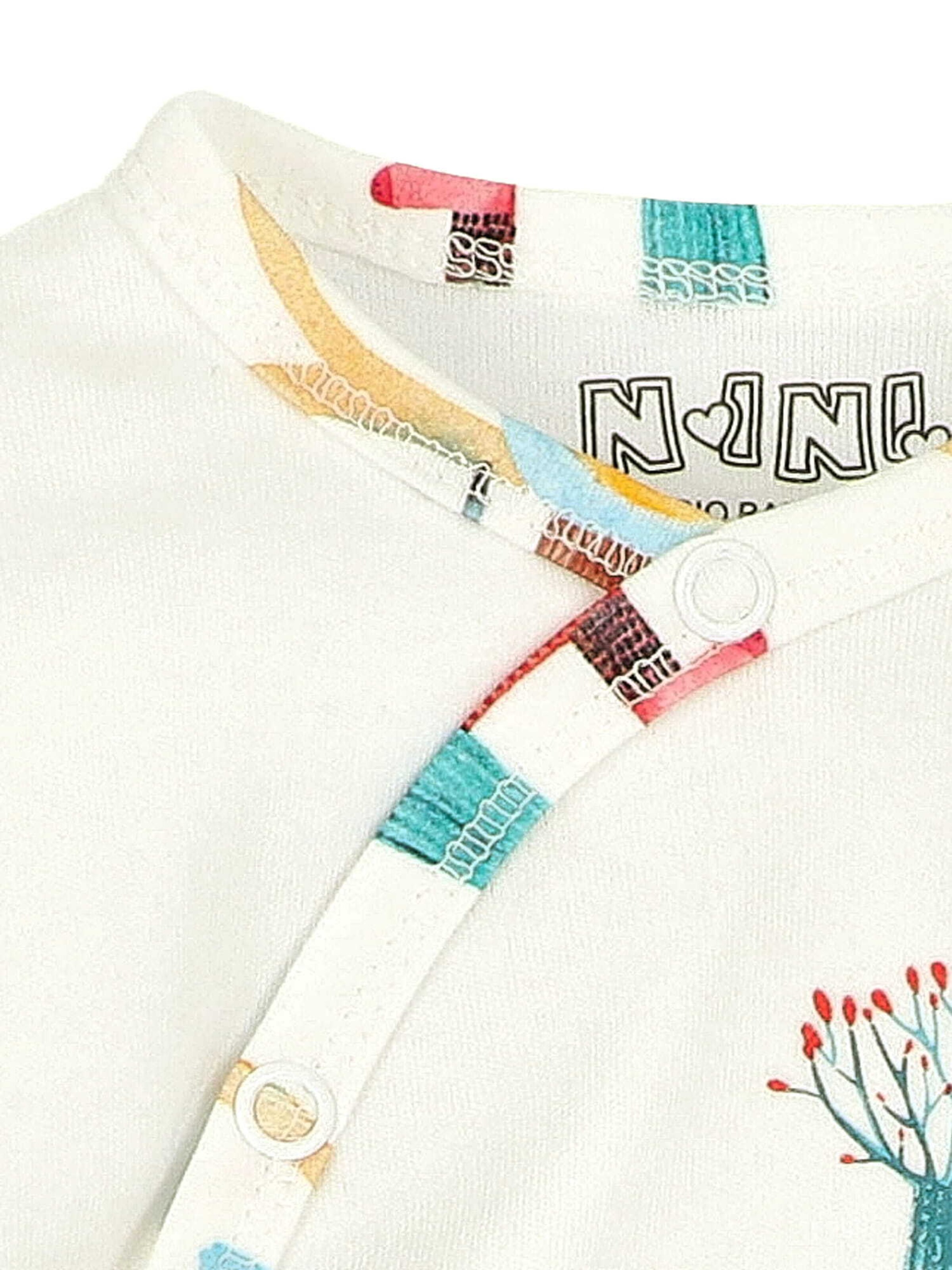 Barboteuse / body 'Wald' NINI en blanc