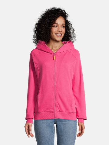 salzhaut Sweatvest 'Losen' in Roze: voorkant