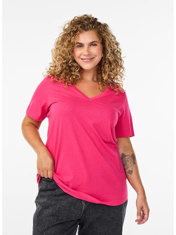 Zizzi Μπλουζάκι 'MKatja' σε ροζ: μπροστά