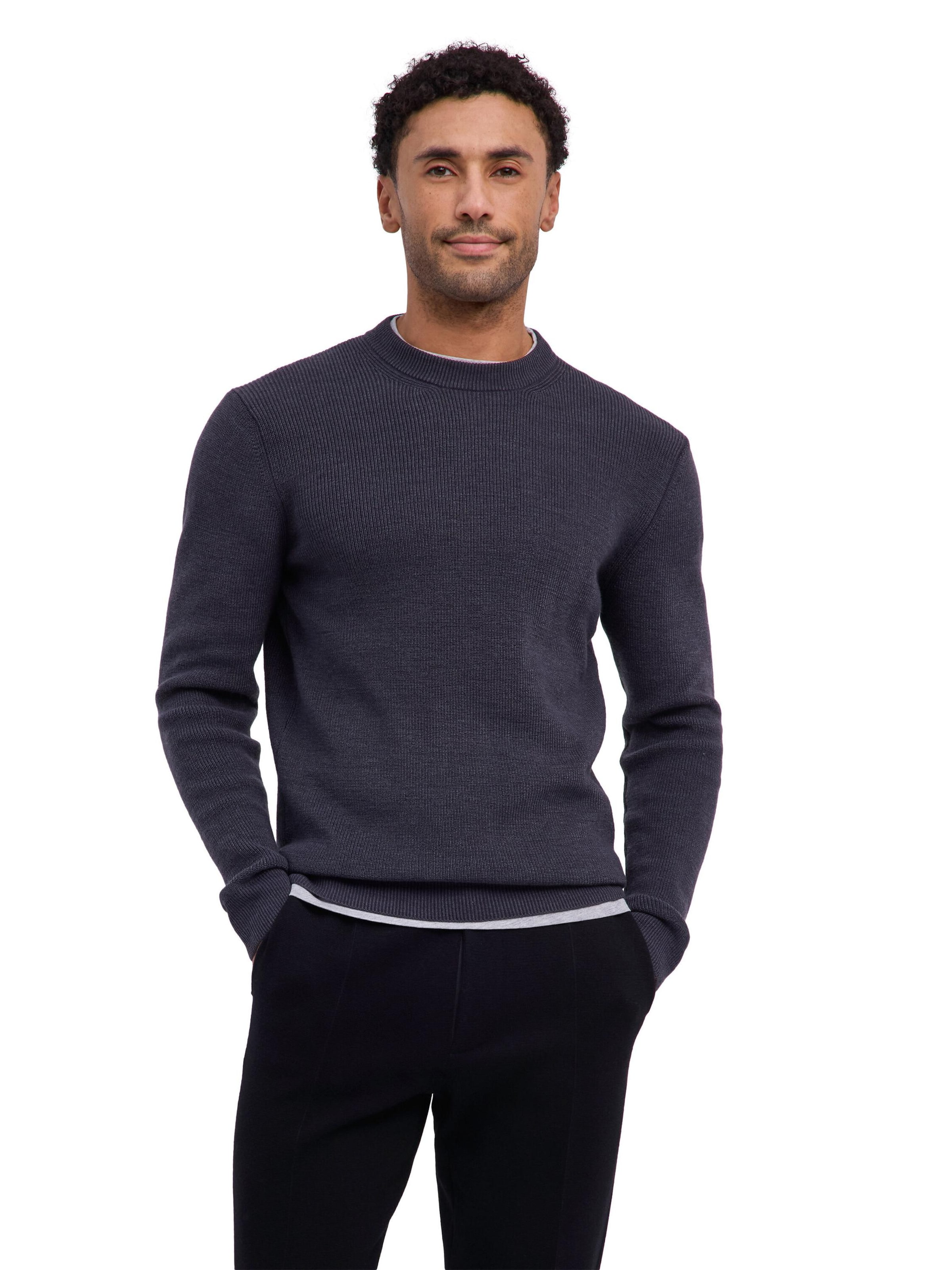 FALKE Pullover 'Perlfang'‌‌‌‌‌ in Grau: Vorderseite