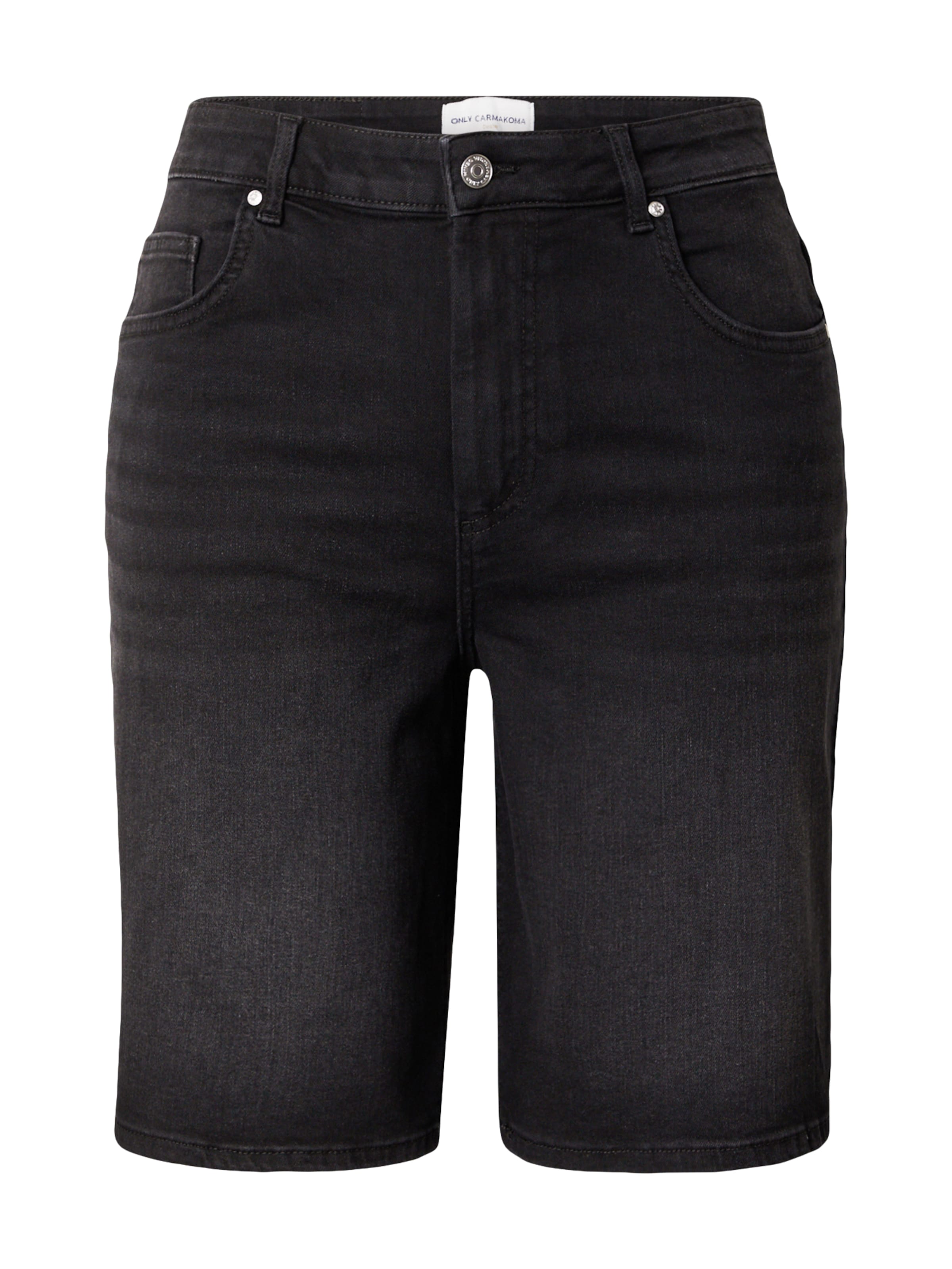 Wide leg Jeans 'CARWILLY' de la ONLY Carmakoma pe negru: față