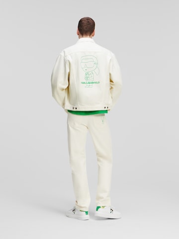Karl Lagerfeld Φθινοπωρινό και ανοιξιάτικο μπουφάν σε λευκό