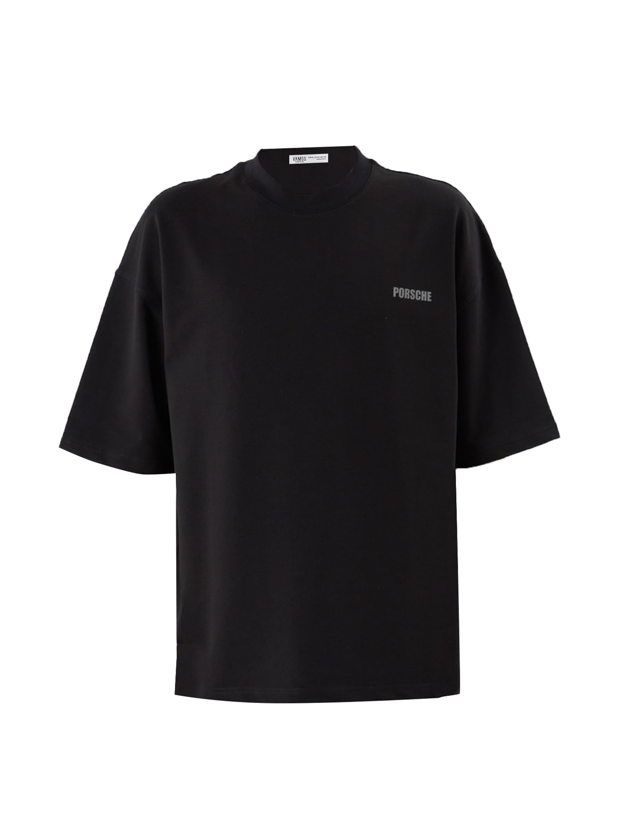 melns VAMOS CLO T-Krekls: no priekšpuses