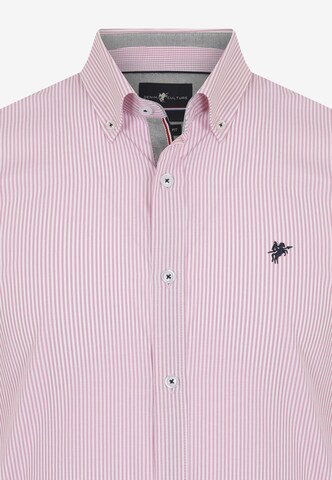 DENIM CULTURE Regular fit Button Up Shirt 'Rex' in Pink