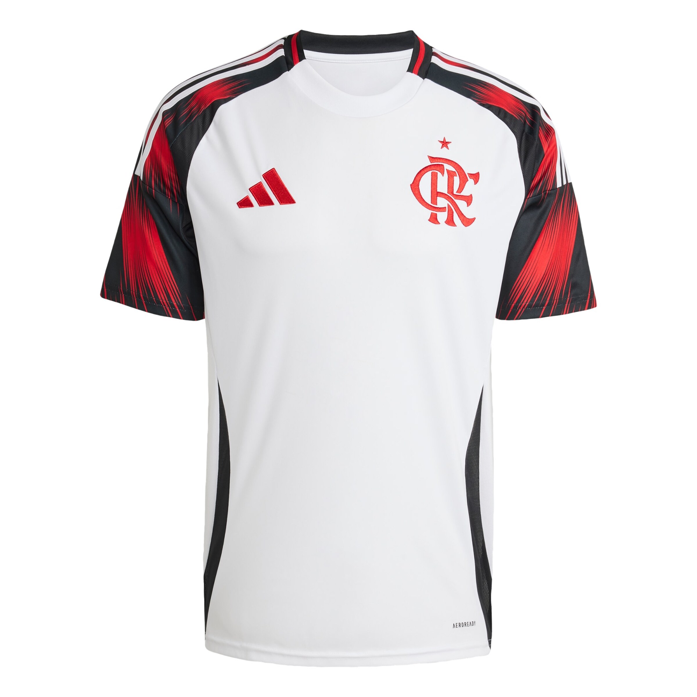 ADIDAS PERFORMANCE Maillot 'CR Flamengo 25' en rouge / noir / blanc, Vue avec produit