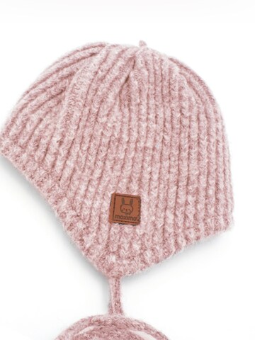 MAXIMO Beanie 'BABY-Mütze, Rippe, ausgenäht Jerseyfutter' in Pink