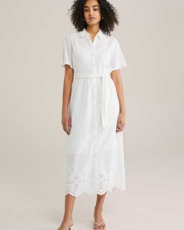 WE Fashion Shirt dress in White: front