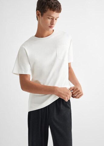 MANGO TEEN Schlafanzug 'Teide' in Weiß: predná strana