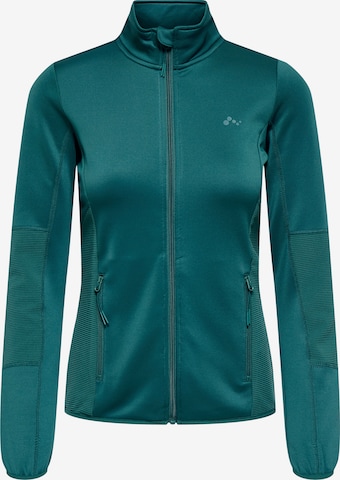 ONLY PLAY Funktionsfleecejacke 'ONPJetta' in Grün: Vorderseite