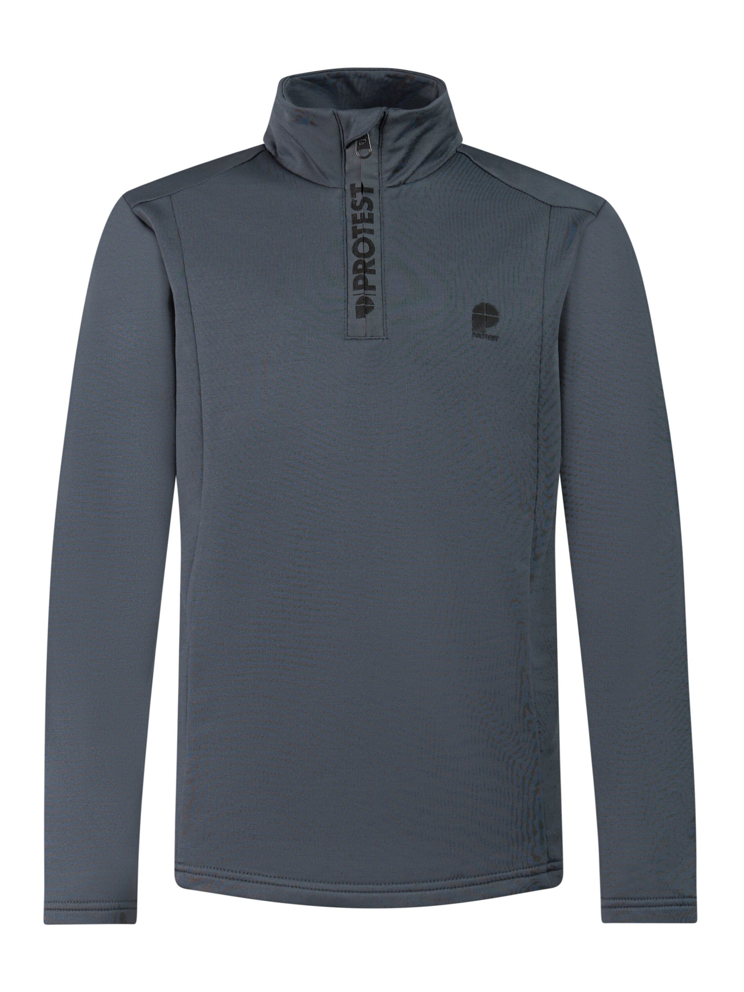 PROTEST Sportief sweatshirt 'REWILLOWY JR' in Grijs: voorkant