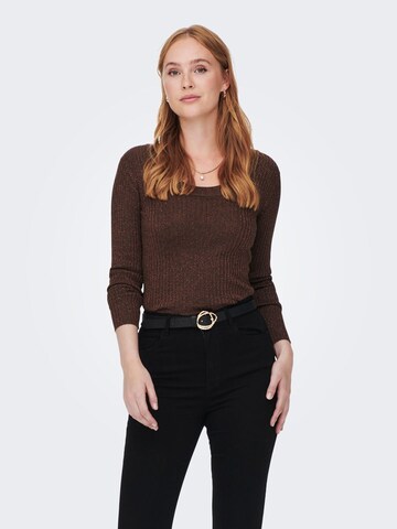 JDY Sweater in Brown: front