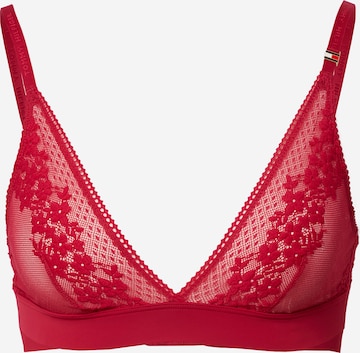 Tommy Hilfiger Underwear Triangle Bra in Red: front