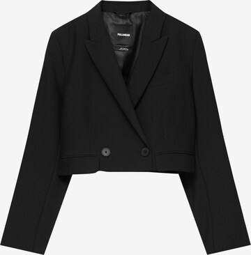 Pull&Bear Blazer | črna barva: sprednja stran