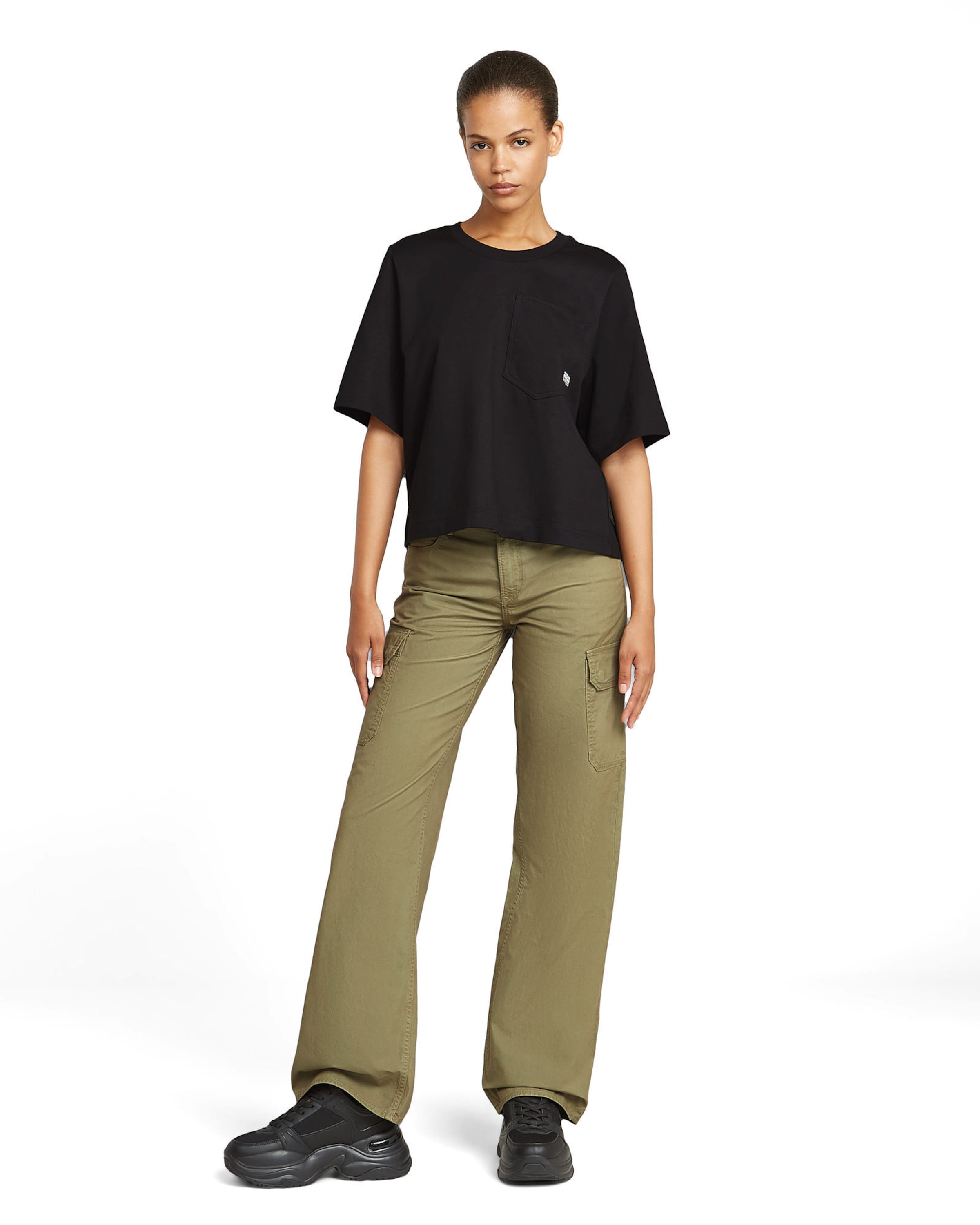 G-STAR Loosefit Cargobroek 'Judee' in Groen