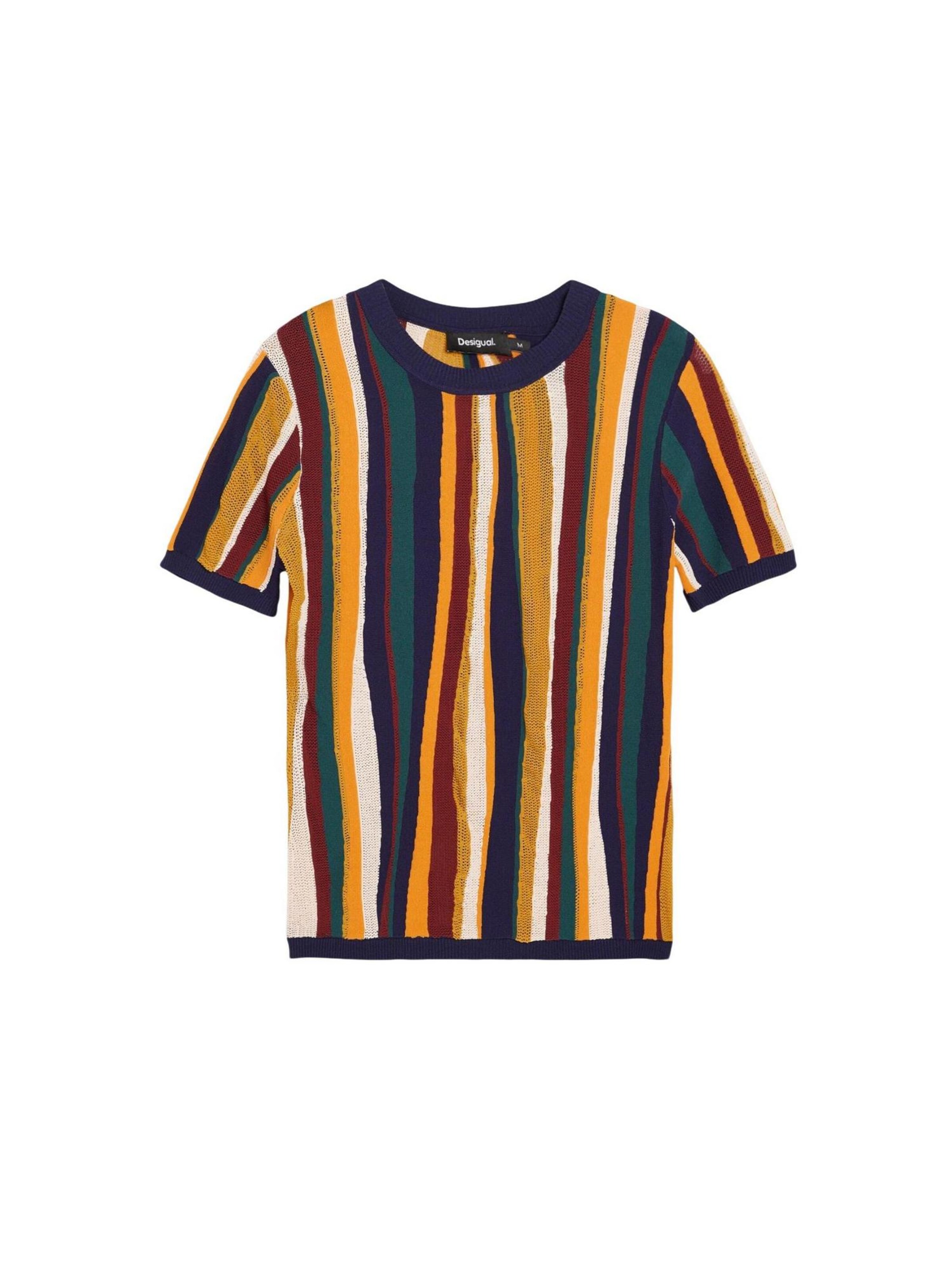 Maglietta 'TS_STRIPES' in XS Desigual di colore ocra, Visualizzazione prodotti