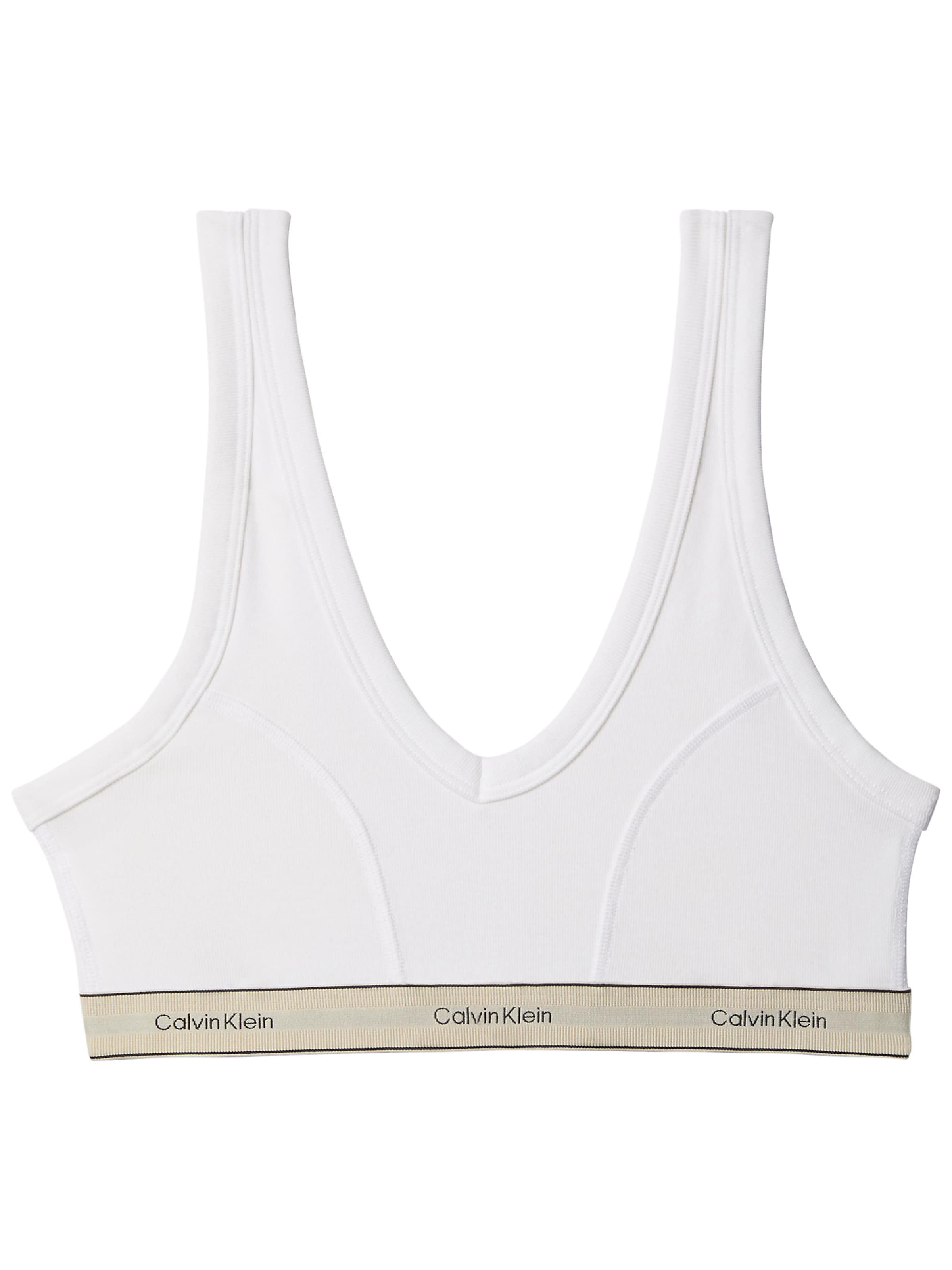 Calvin Klein Bustier BH 'Heritage' in Weiß: Vorderseite