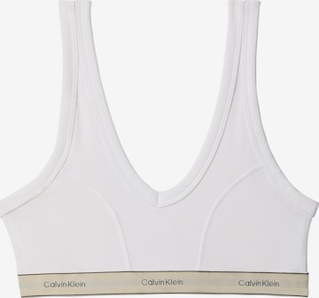 Calvin Klein Bralette Bra 'Heritage' in White: front
