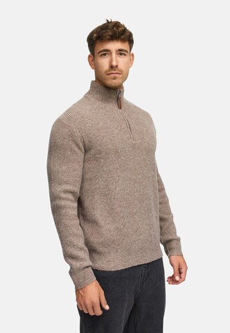 INDICODE JEANS Trui 'INPeace' in Bruin