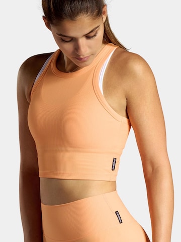 nordicdots Sporttop 'Rib' in Oranje