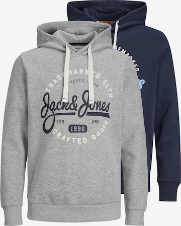 Sweat-shirt 'MIKK' JACK & JONES en bleu : devant
