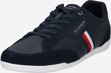 Baskets basses TOMMY HILFIGER en bleu : devant