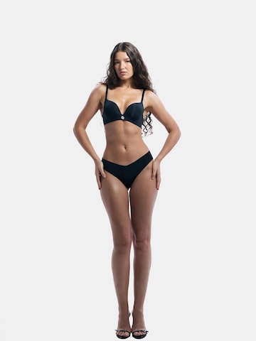 GOD SAVE QUEENS Push-up Bra 'Second Skin Teardrop Push Up Bra' in Black