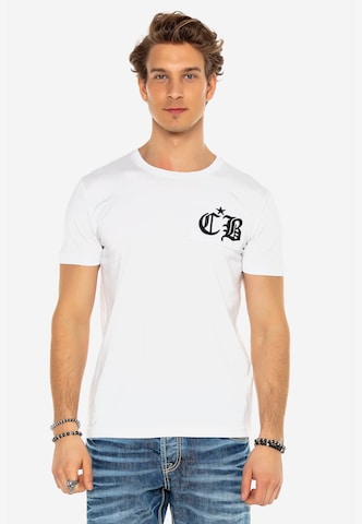 CIPO & BAXX Shirt 'CT573' in White: front