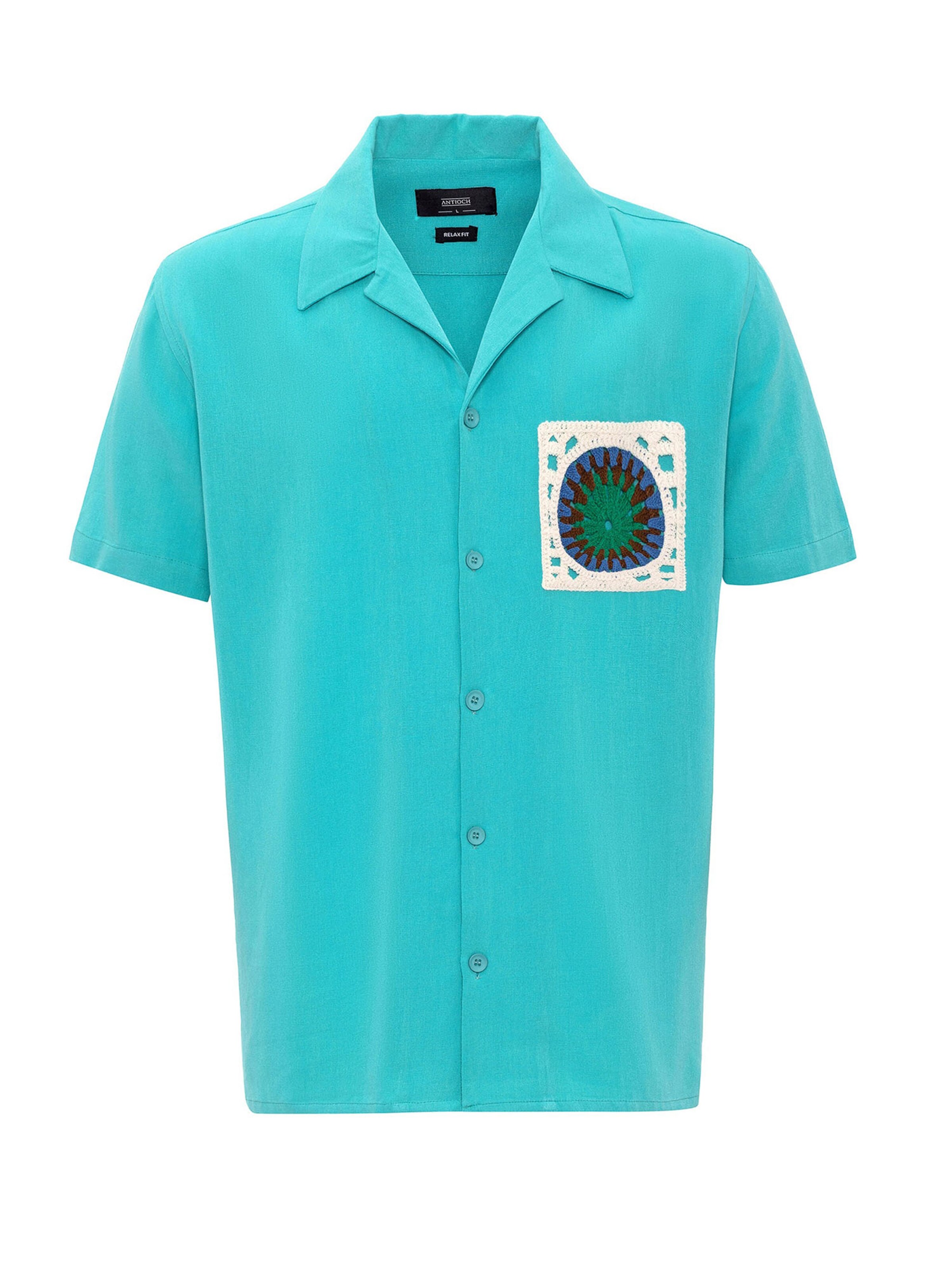 Antioch Regular fit Button Up Shirt in Blue: front