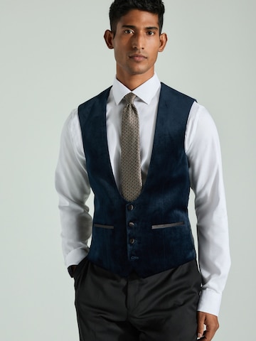 Vestă de costum de la Next pe albastru: față