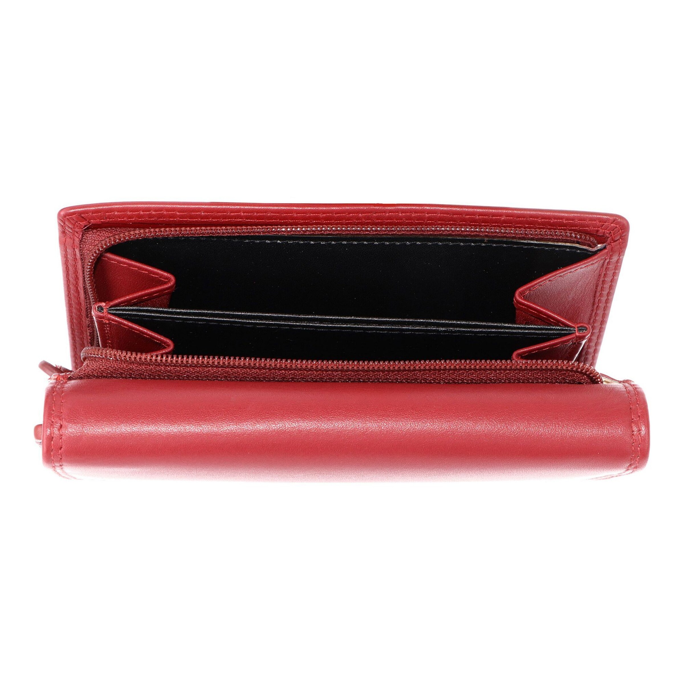 GOLDEN HEAD Wallet 'Polo' in Red