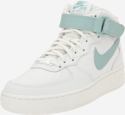 Nike Sportswear Augstie brīvā laika apavi 'AIR FORCE 1 07 MID', krāsa - nefrīta / balts, Preces skats