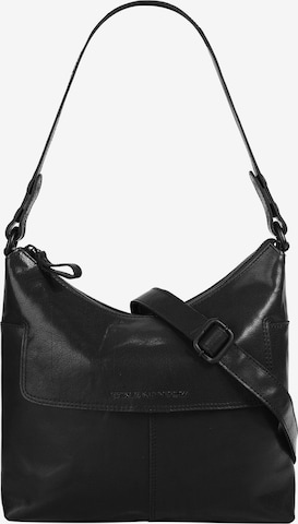 Spikes & Sparrow Umhängetasche in Schwarz: Vorderseite