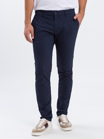 Cross Jeans Tapered Chino Pants 'Chino' in Blue: front