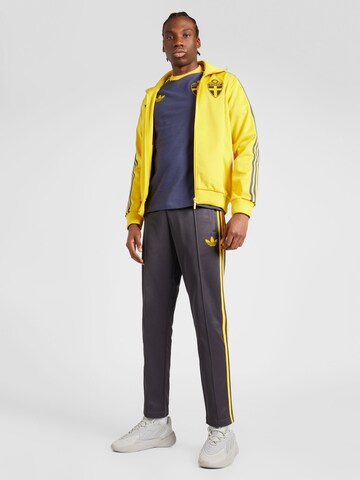 ADIDAS PERFORMANCE Athletic Zip-Up Hoodie 'SVFF' in Yellow