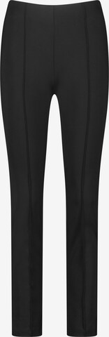 GERRY WEBER Slim fit Pleat-Front Pants in Black: front