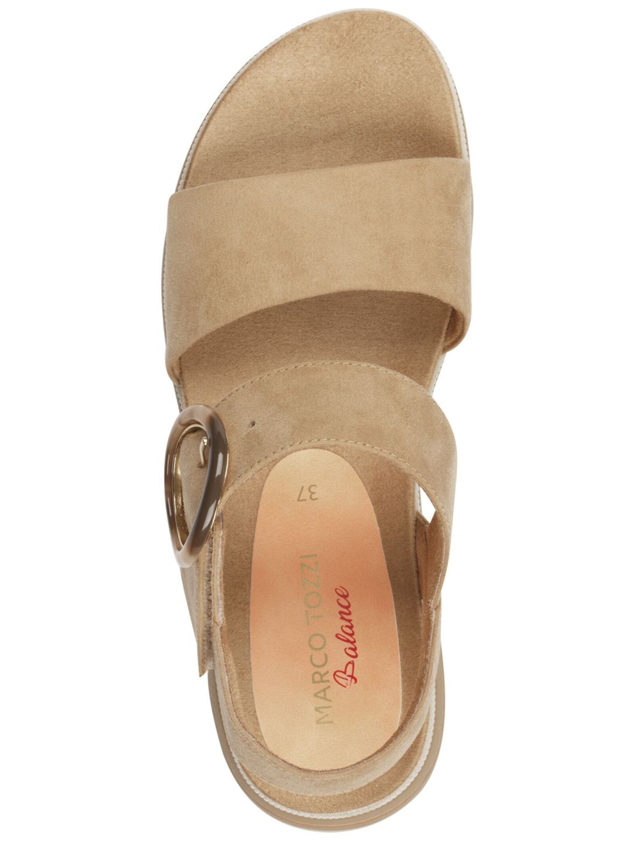 MARCO TOZZI Sandalen met riem in Beige