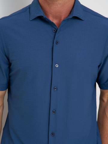 R2 Amsterdam Regular fit Overhemd in Blauw