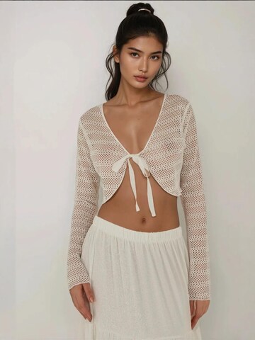 Hiccup Bluse in Weiß: Vorderseite